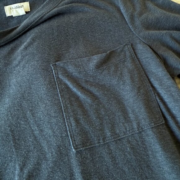 UpWest Cropped and Boxy Hemp Tee - INDIA INK / XS - Picture 3 of 5